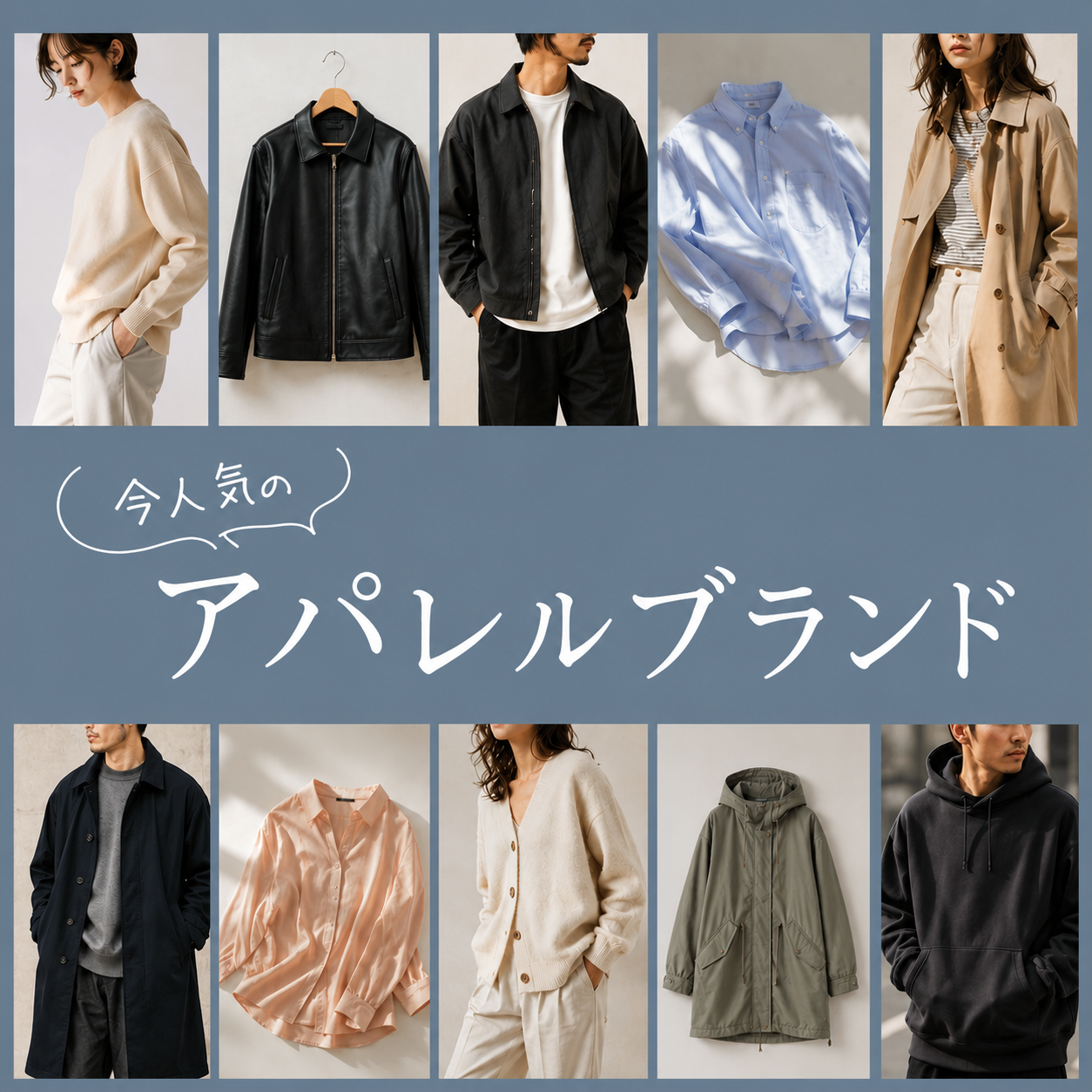 今人気のアパレルブランド